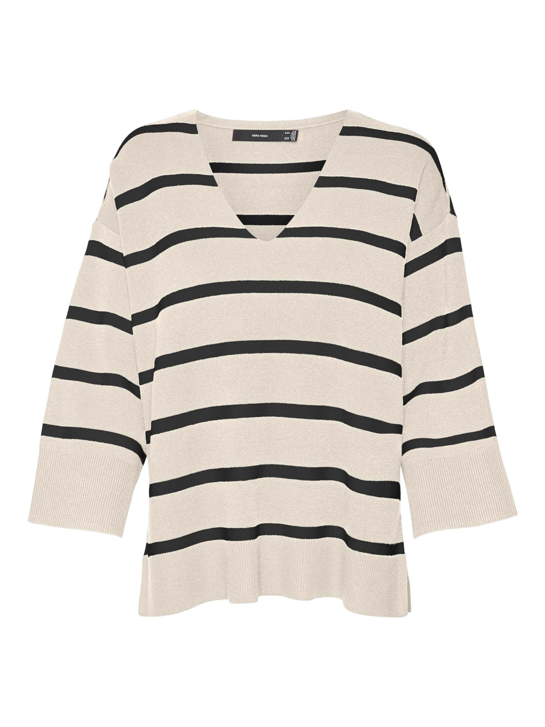 VERO MODA Female Knitted Jumper VMSABA Jumper, Birch, S