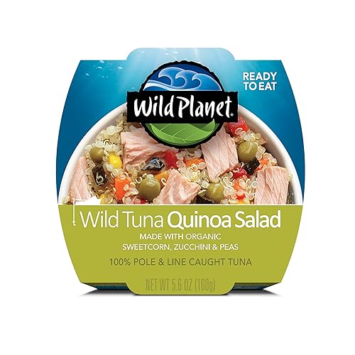 Wild Planet Ready-To-Eat Wild Tuna Quinoa Salad With Organic Sweetcorn, Zucchini & Peas, Tuna Salad, 5.6oz, Pack Of 1