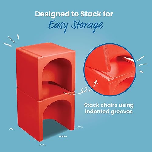 Miniatura 151 de ECR4Kids Tri-Me - Juego de mesa y sillas cubo, muebles multiusos, color azul, 3 piezas Azul,Agua,Negro -,Azul Cian,Verde Fern,Verde,Verde