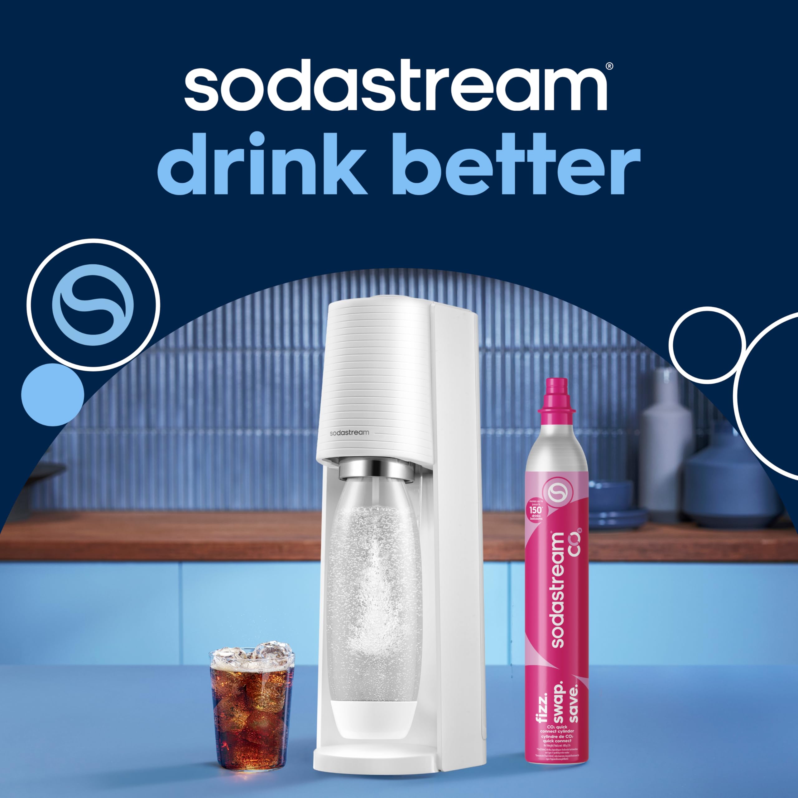 Amazon.com: SodaStream Terra Sparkling Water Maker (White) with