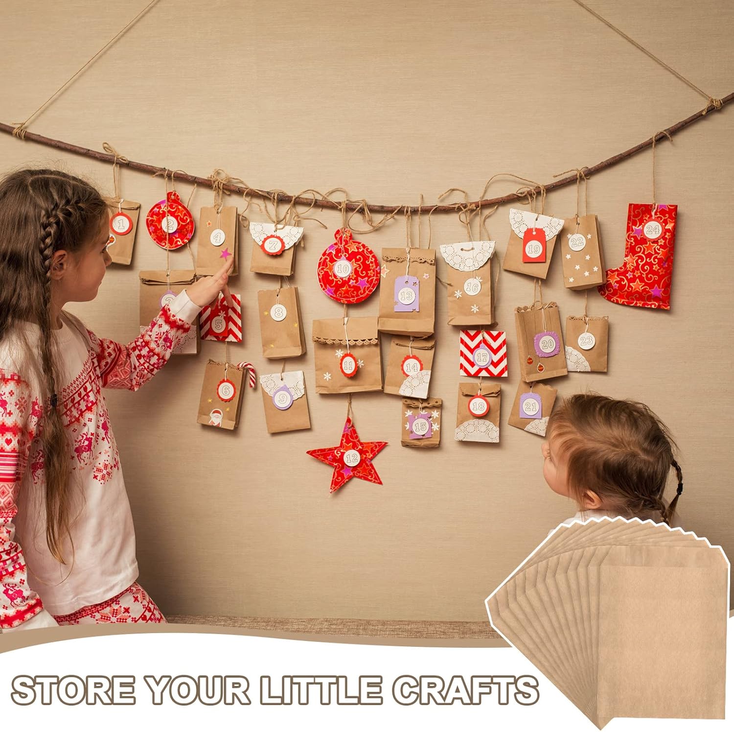 Outus 1000 Pcs Mini Flat Kraft Paper Bags Natural Treat Popcorn Party Favor Silverware Envelope Merchandise Bags for Cookies Desserts Snacks Sandwiches Chocolate Candy (5 x 7 Inch)