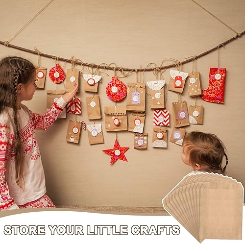 Miniatura 7 de Outus 1000 mini bolsas planas de papel de estraza natural, palomitas de maíz, regalos de fiesta, bolsas de mercancía para galletas, postres,