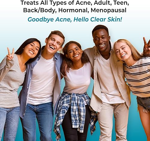 Miniatura 9 de Loma Lux Píldoras para el acné – Apoyo para limpiar la piel con 5 minerales naturales Zinc y azufre – Suplemento de tratamiento hormonal oral del