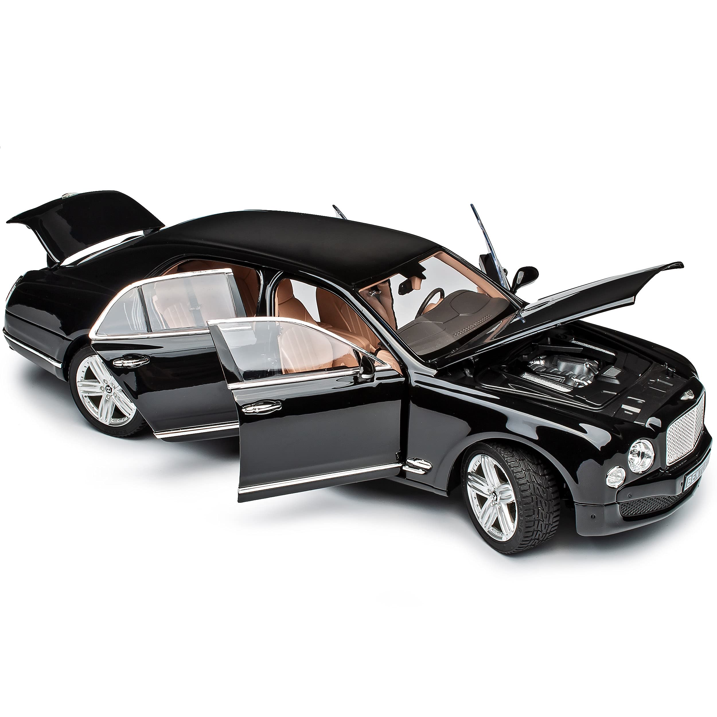 Generisch Bentley Mulsanne Schwarz 1/18 Modell Auto