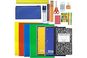 45-Piece School Supply Kit for Grades K-12