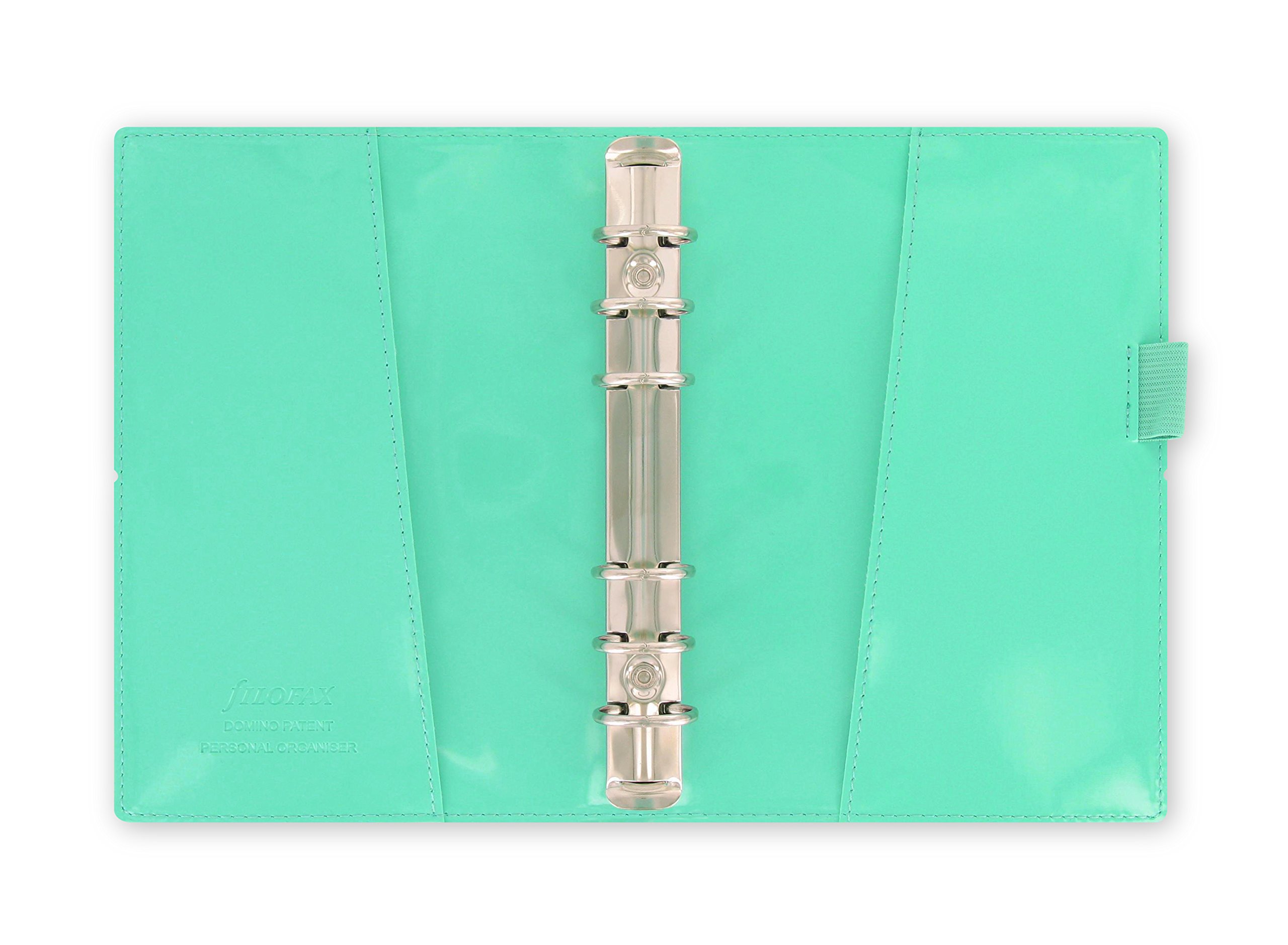 Filofax Domino Patent Personal Organiser - Turquoise - Image 2