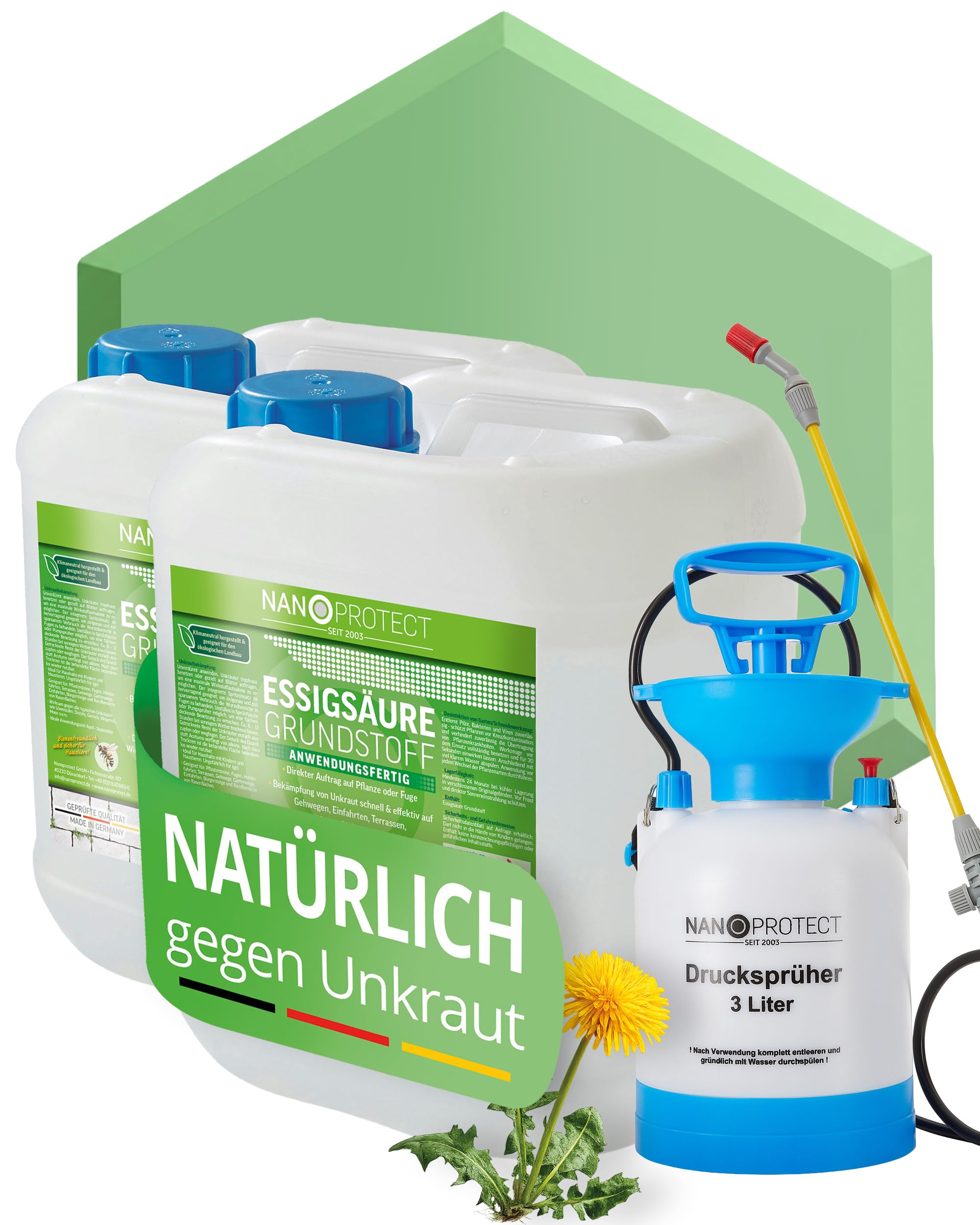 Nanoprotect Unkraut-Stopp Grundstoff Essig/Acetum