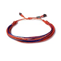 Vista 27 de Colorful Bracelet for Men and Women with Hematite Stones: Handmade Designer Adjustable Multistrand String Knotted Macrame Friendship Bracelet