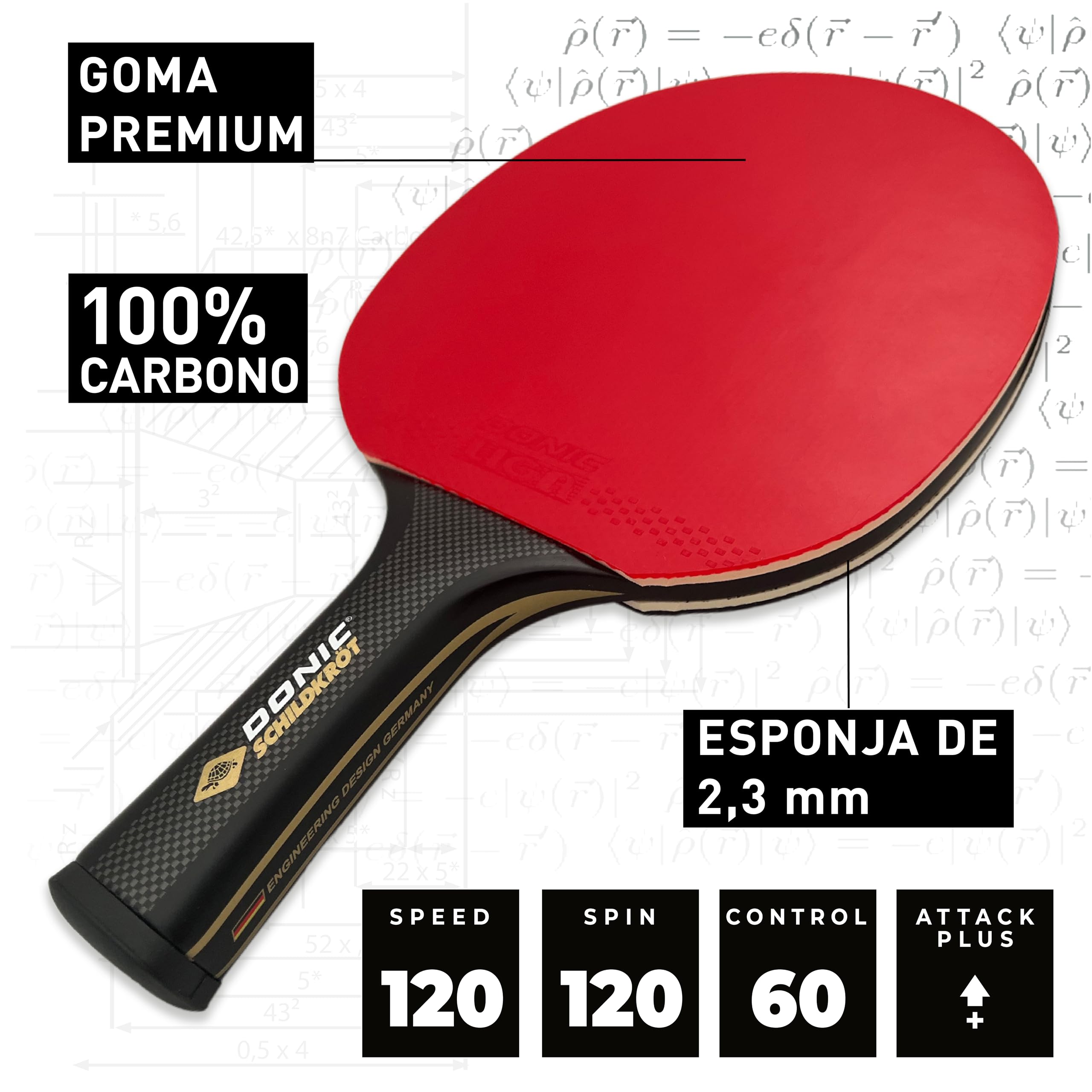 Tischtennisschläger CarboTec 7000, konkav : Amazon.es: Deportes y
