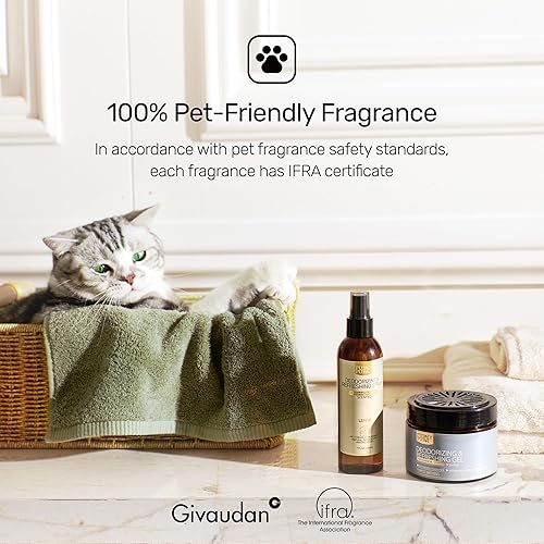 Miniatura 4 de Furry Purr - Aerosol eliminador de olores para mascotas, desodorización rápida, ambientador en aerosoles para fuertes olores de orina de perro o