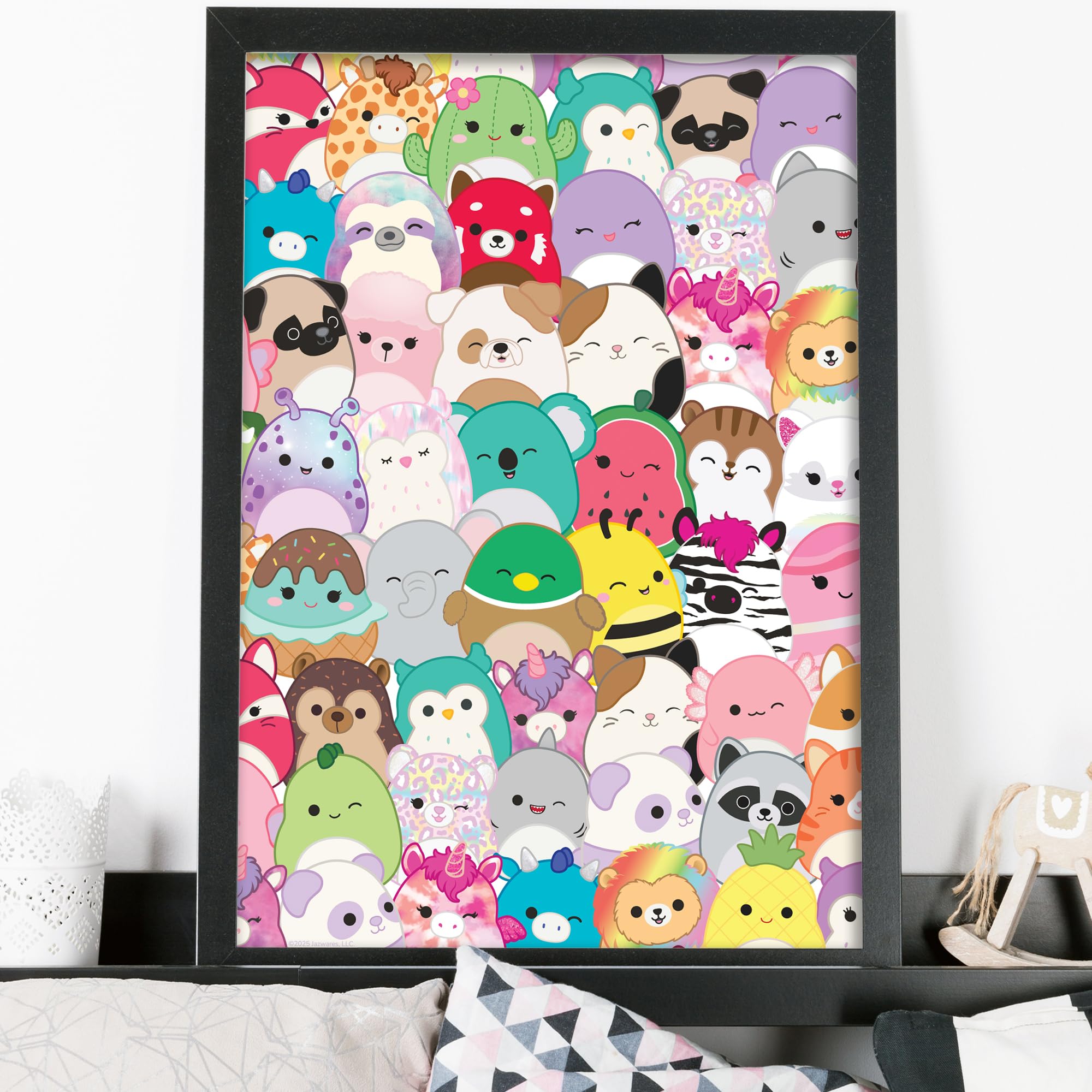 Themed Squishmallows Print - Character Collage Poster Wall Art (42cm x 59.4cm - A2)