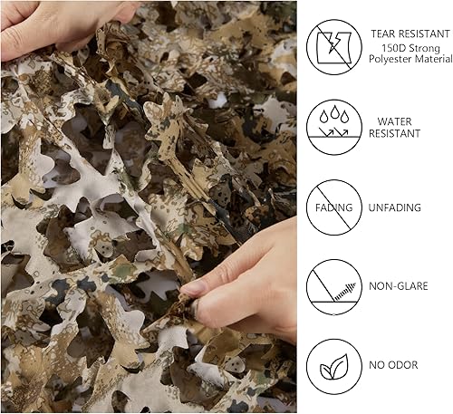 Miniatura 2 de BASSDASH Malla de camuflaje resistente al agua de la malla del camuflaje para el partido ciego de la caza
