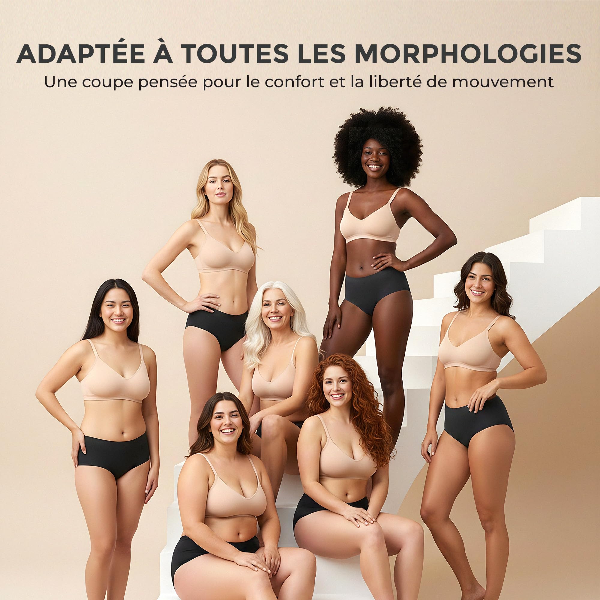 Madeline Lot de 3 Culottes Menstruelles 60 ML Flux Très Abondant Oeko-TEX sans PFAS