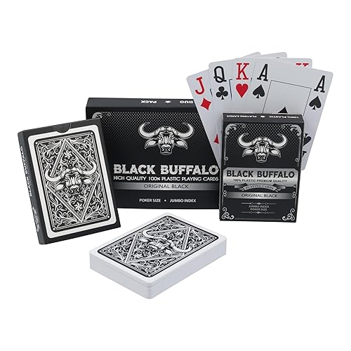 Black Buffalo Playing Cards