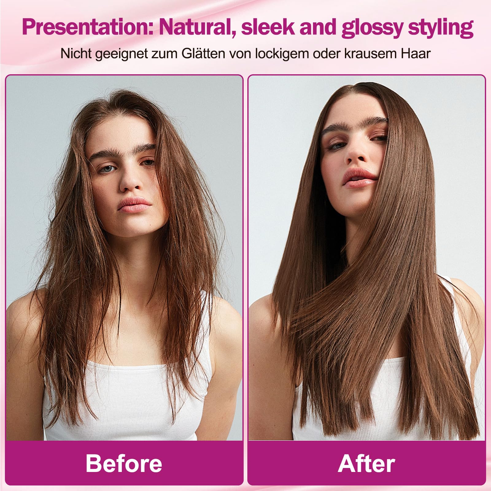 Accesorio alisador de cabello mejorado para Dyson Airwrap HS01 HS05 HS08, cepillo secador de prepeinado para cabello rizado, herramienta de fijación para el cabello (rosa)