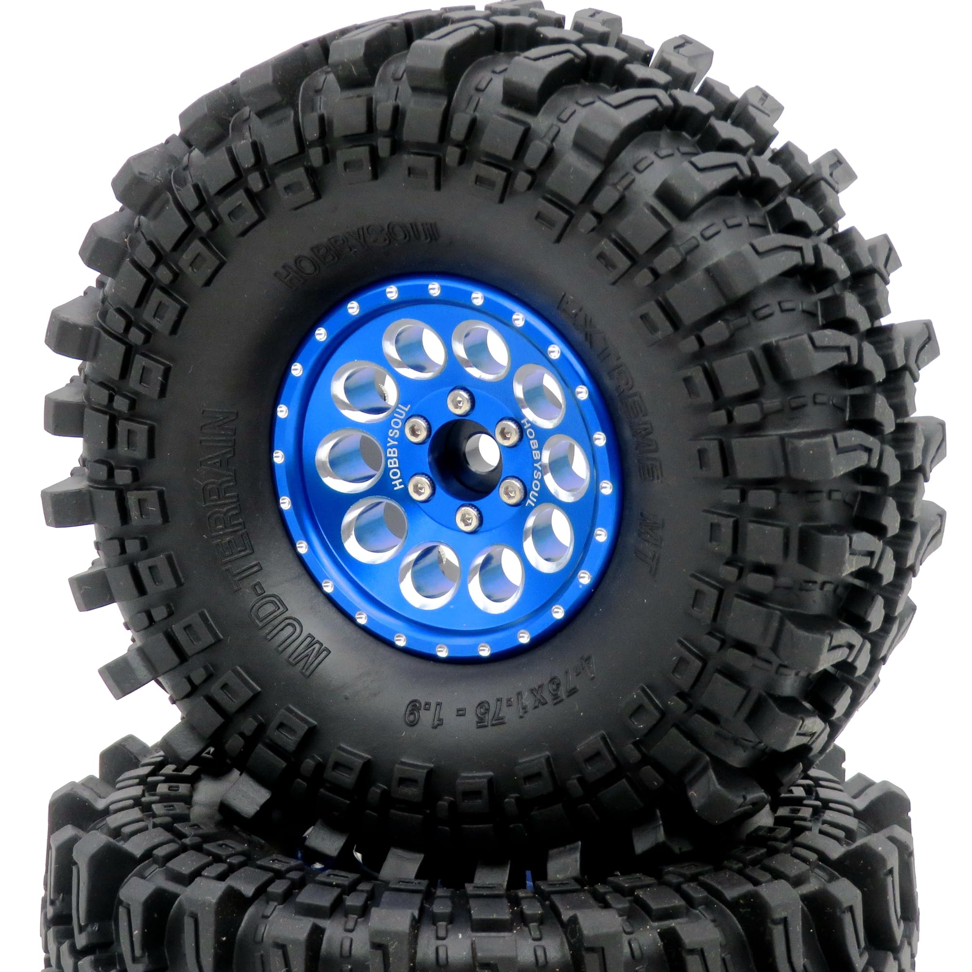 Amazon | HOBBYSOUL 1.9 泥地形タイヤ 1.9 ビードロックホイールに