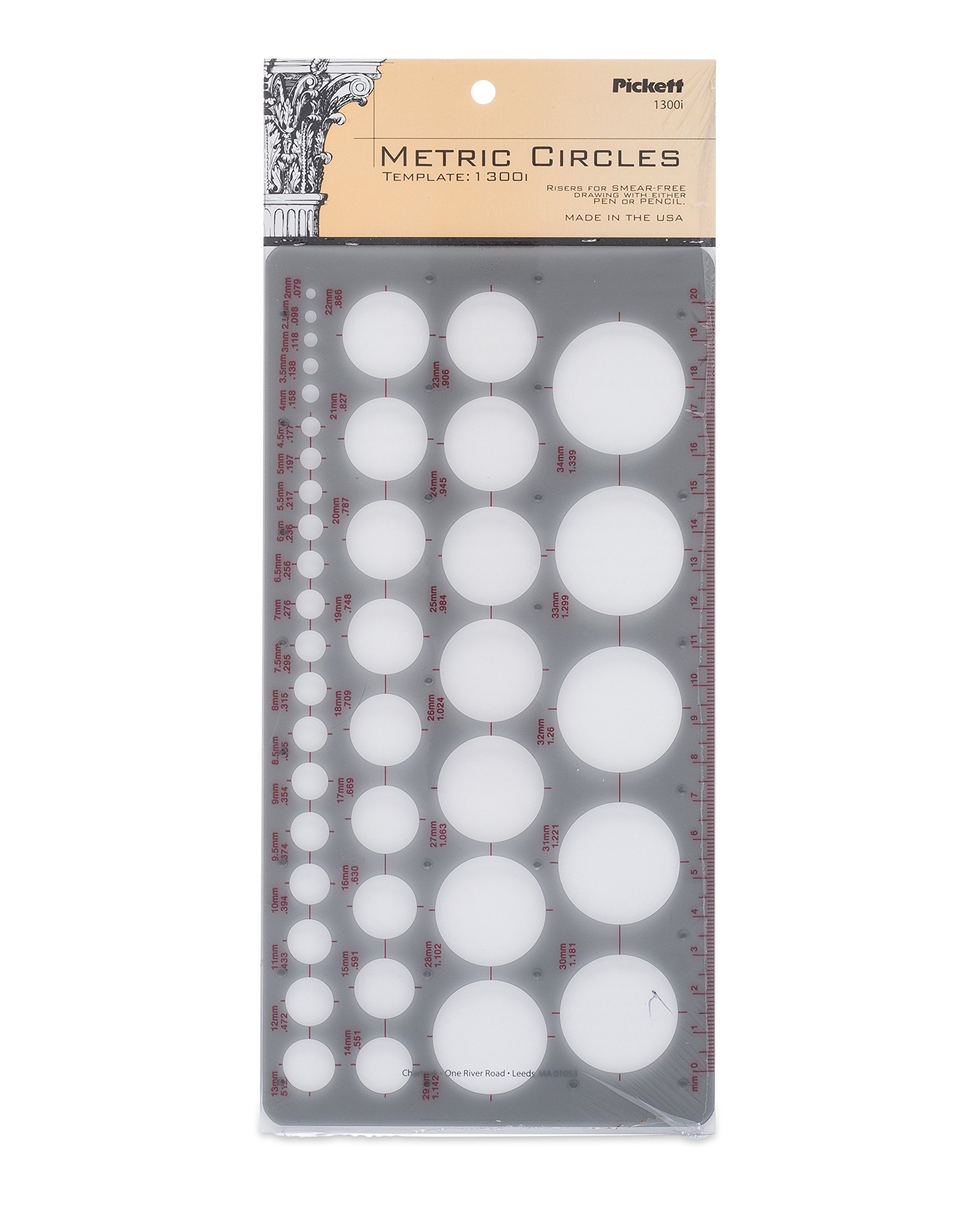 Pickett Metric Circles Template (1300I) โ image 1
