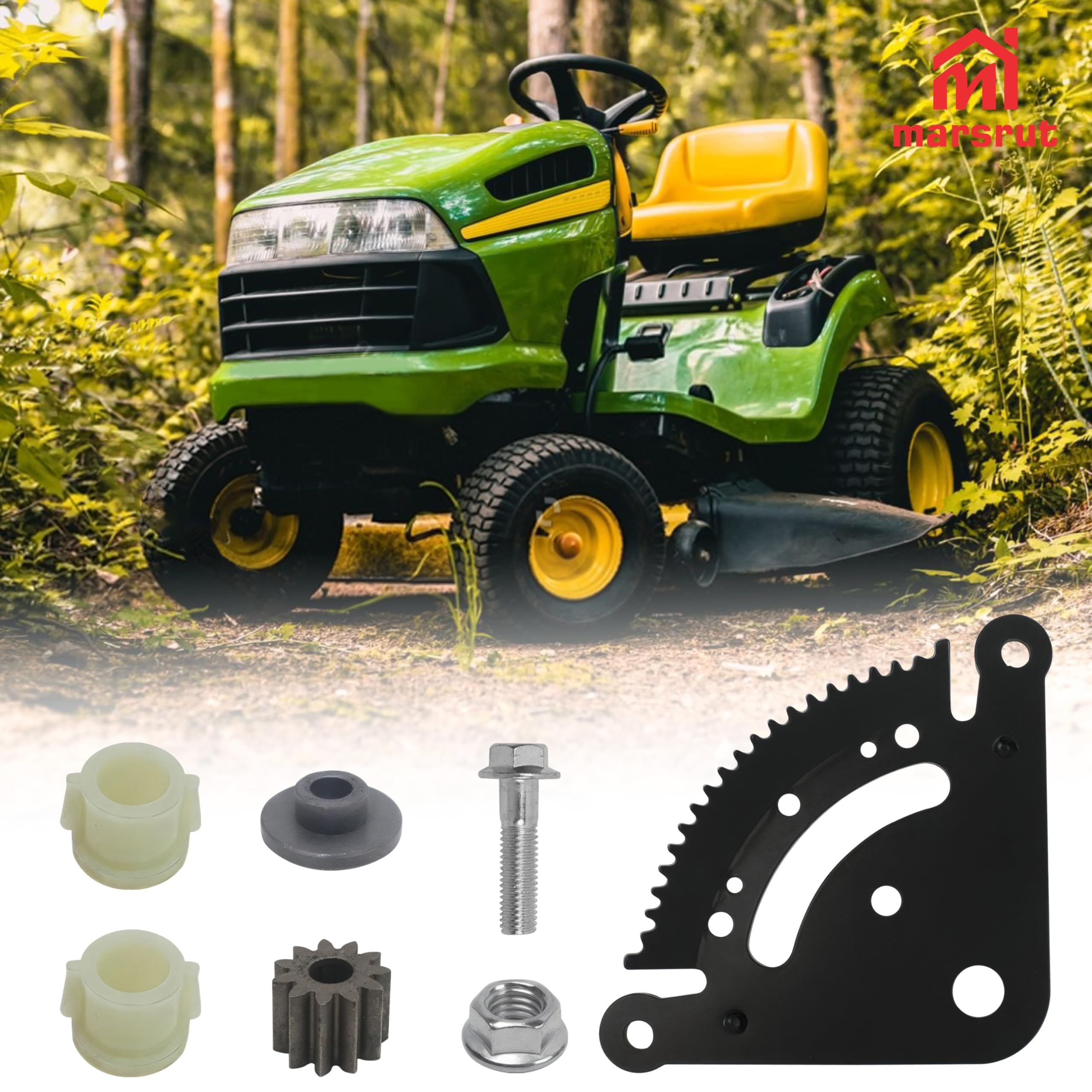 GX21924BLE Pièces de direction compatibles avec John Deere série D&LA, 19 dents, remplace D170 D105 D130 LA145 GX20053 GX20054 GX21994 105 115 125 D100 D110 D120 LA110 LA120 LA100, Kit de réparation