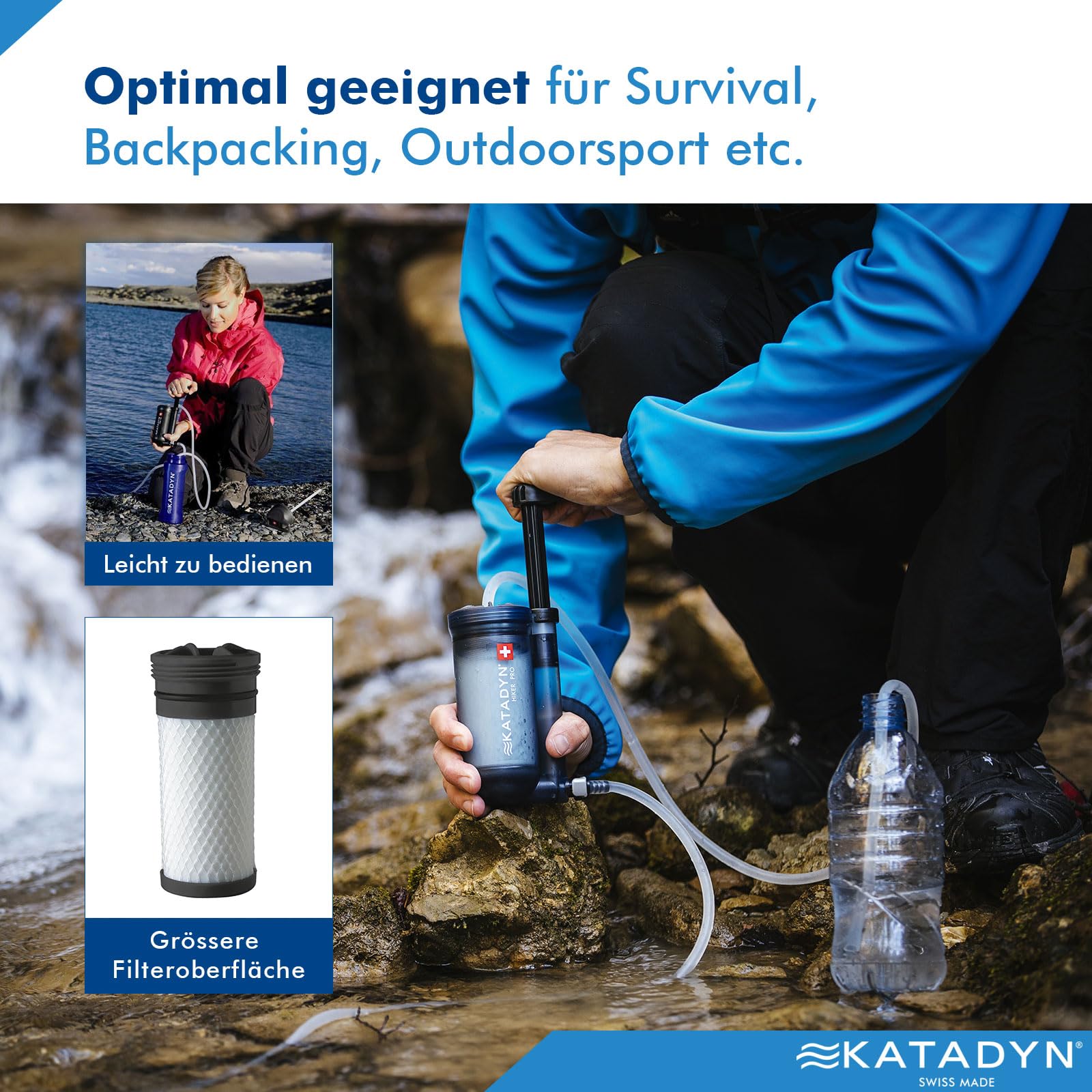 KATADYN 8019670 Wasserfilter Hiker Pro-Transparent