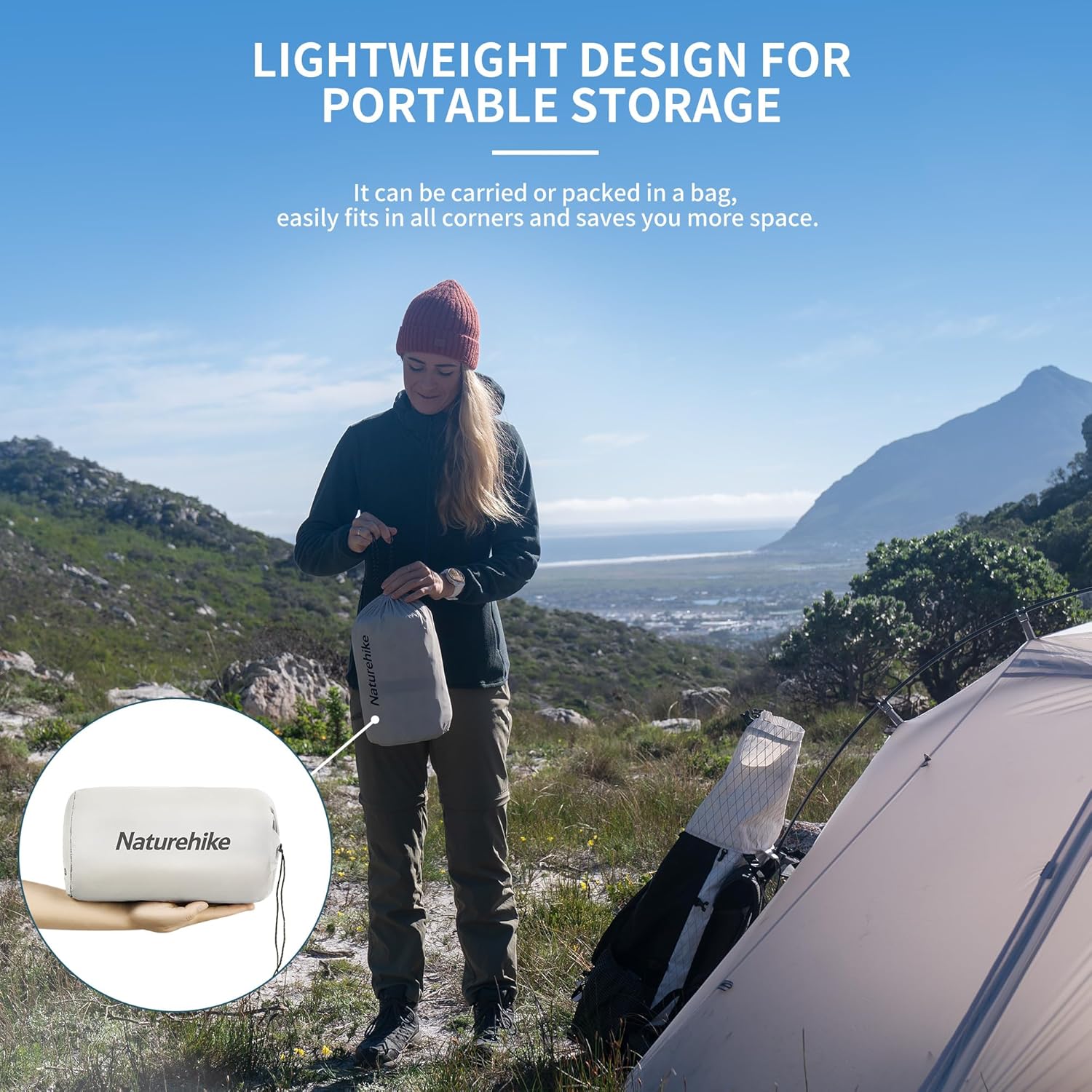 Naturehike Ultralight Self Inflating Sleeping Pad - 3.5cm, Waterproof Camping Mattress, Single Sleeping Air Mat for Backpacking, Hiking, Tenting Trips (Grey, Mummy, Standard) 6 81HswXkY+ML. AC SL1500