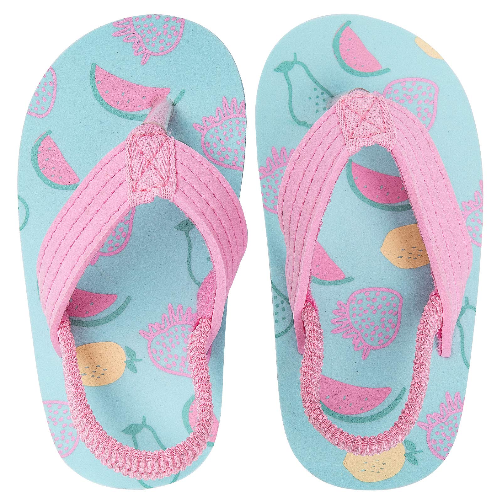 Boys Girls Strap Flip Flops Sandals Cute Cartoon Unicorn Shark Toddler Flip Flop Kids Pool Beach Flat Slide Summer Water Shoes