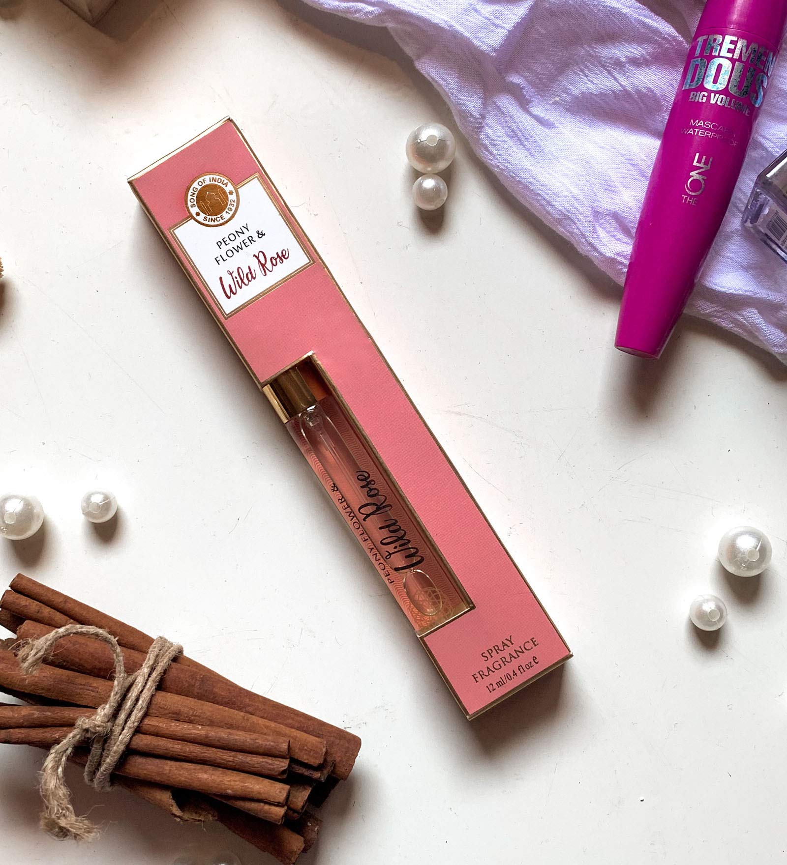 12 ml. Prive Collection Eau de Parfum in Tubular Glass Bottle (Wild Rose & Peony Flower)