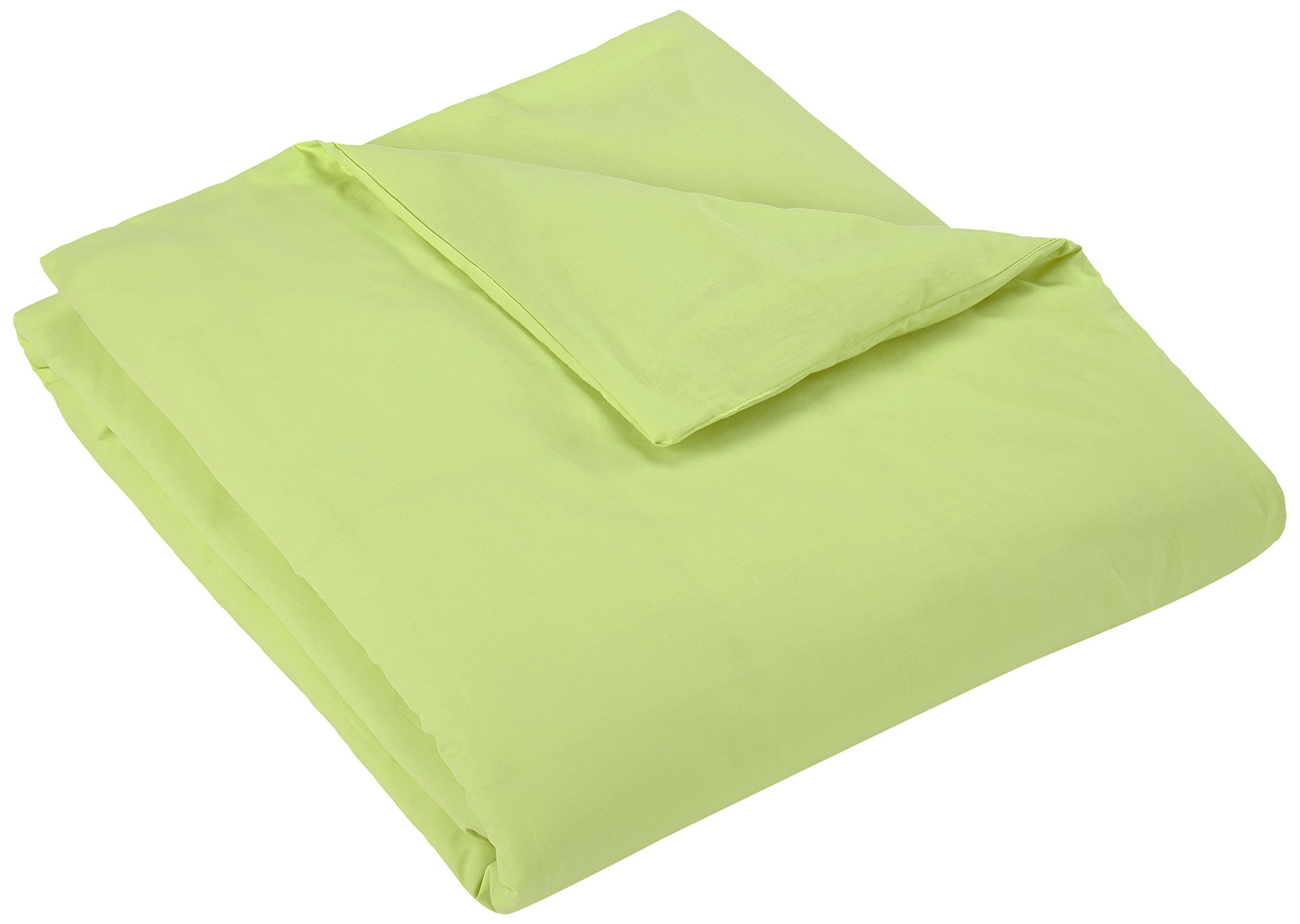 Housse de couette coton Stof Alicia tilleul 260x240 pour grand lit double