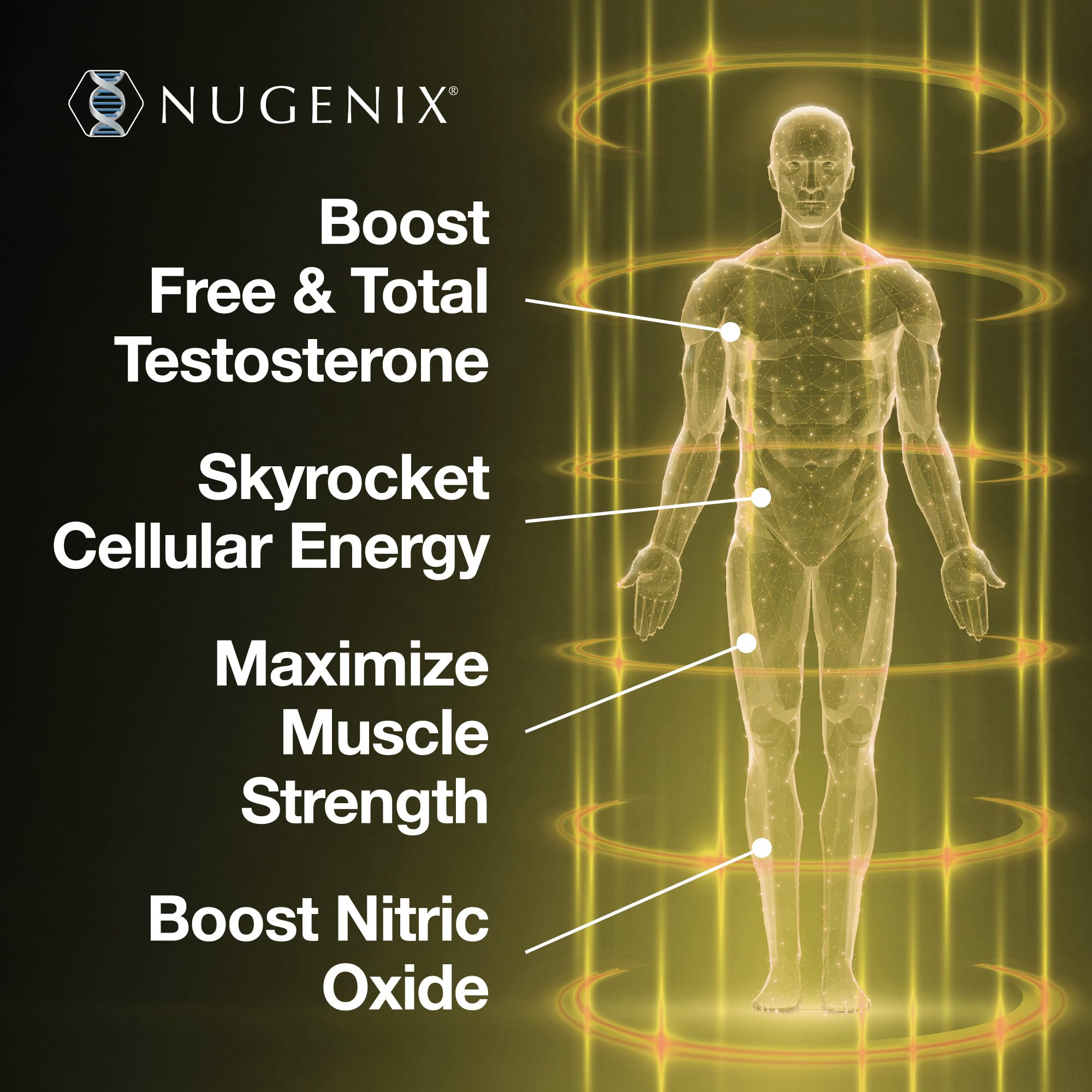 Nugenix Total-T2 Testosterone Booster & Nitric Oxide Booster for Men, 90ct — Amazon image 3