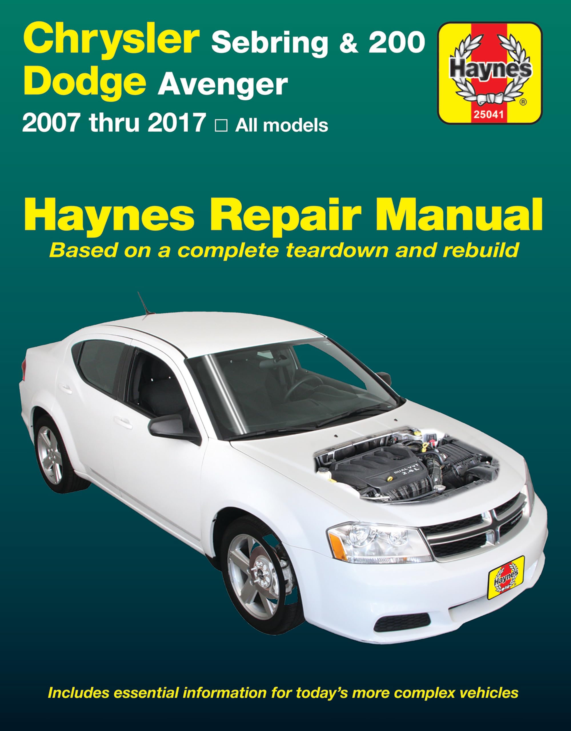 Chrysler Sebring Sedan (2007-2010) : Sebring Convertible (2008-2010), 200 (2011-2017) & Dodge Avenger (2007-2014) (USA)