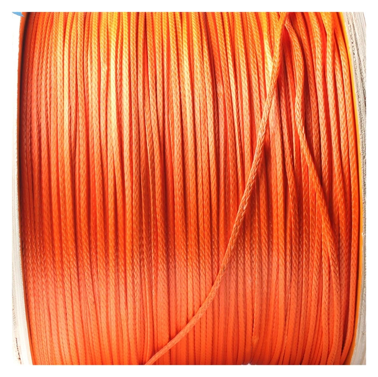 3 mm x 200 m syntetyczna lina do wyciągarek samochodowych, 2000 funtów, wytrzymała holowania pojazdów terenowych ATV UTV Wysoka wytrzymałość(Orange)