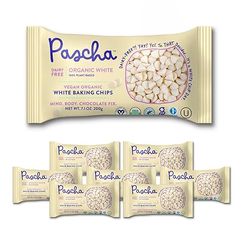 Miniatura 9 de Pascha Chips de chocolate dulce orgánico para hornear 85% cacao, UTZ, sin gluten, sin OMG, 8.8 onzas (paquete de 6)