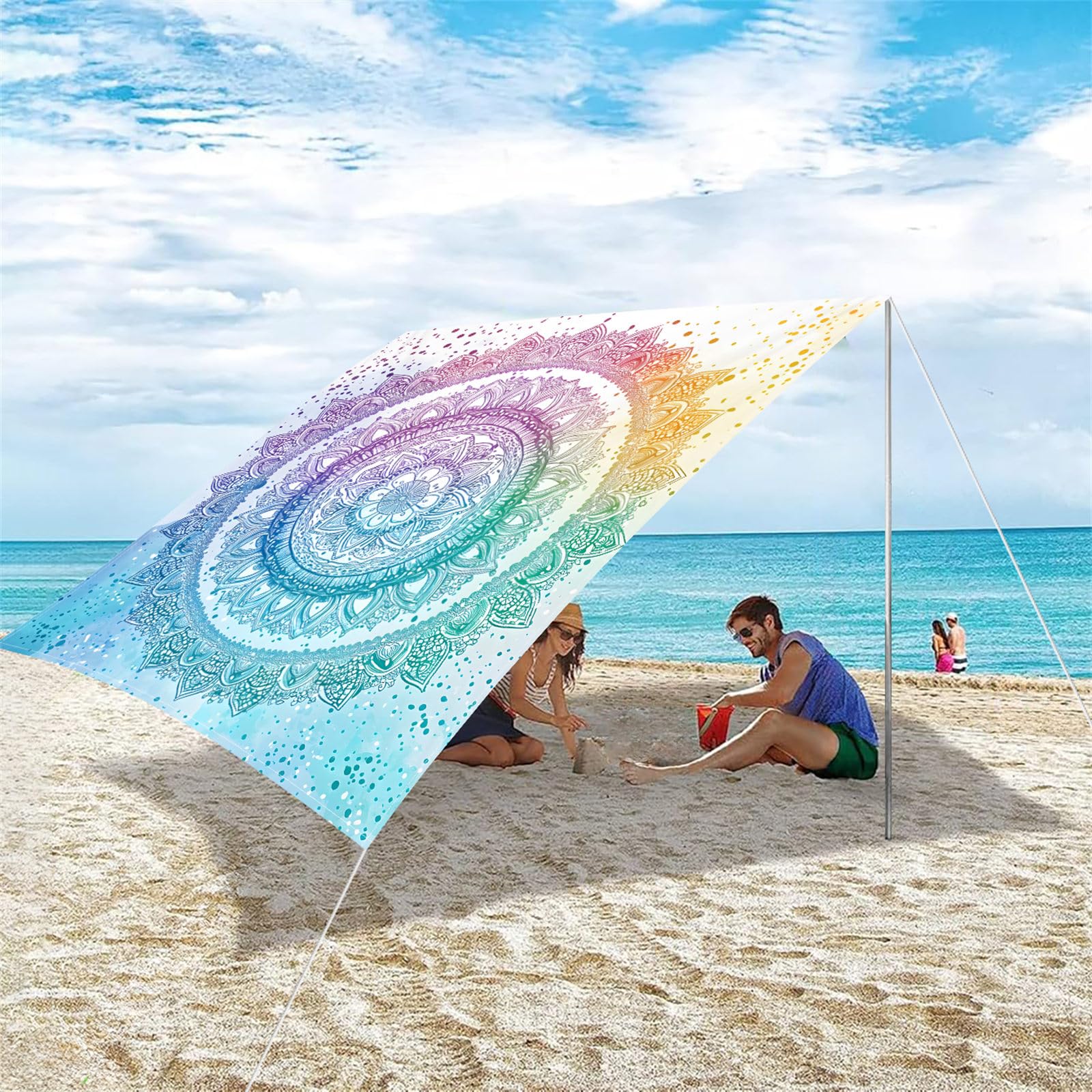 Voile Ombrage Imperméable - Für Patio, Pergola, Terrasse - Marron - 1X1