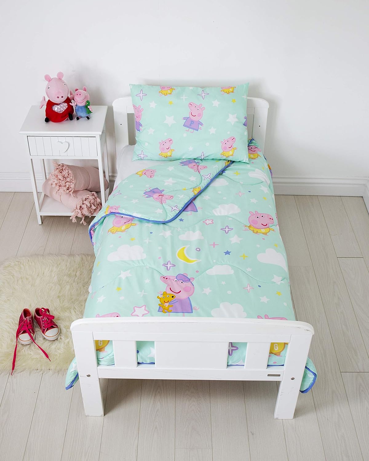 Rest Easy Toddler Cot Bed Coverless Duvet Bedding Reversible