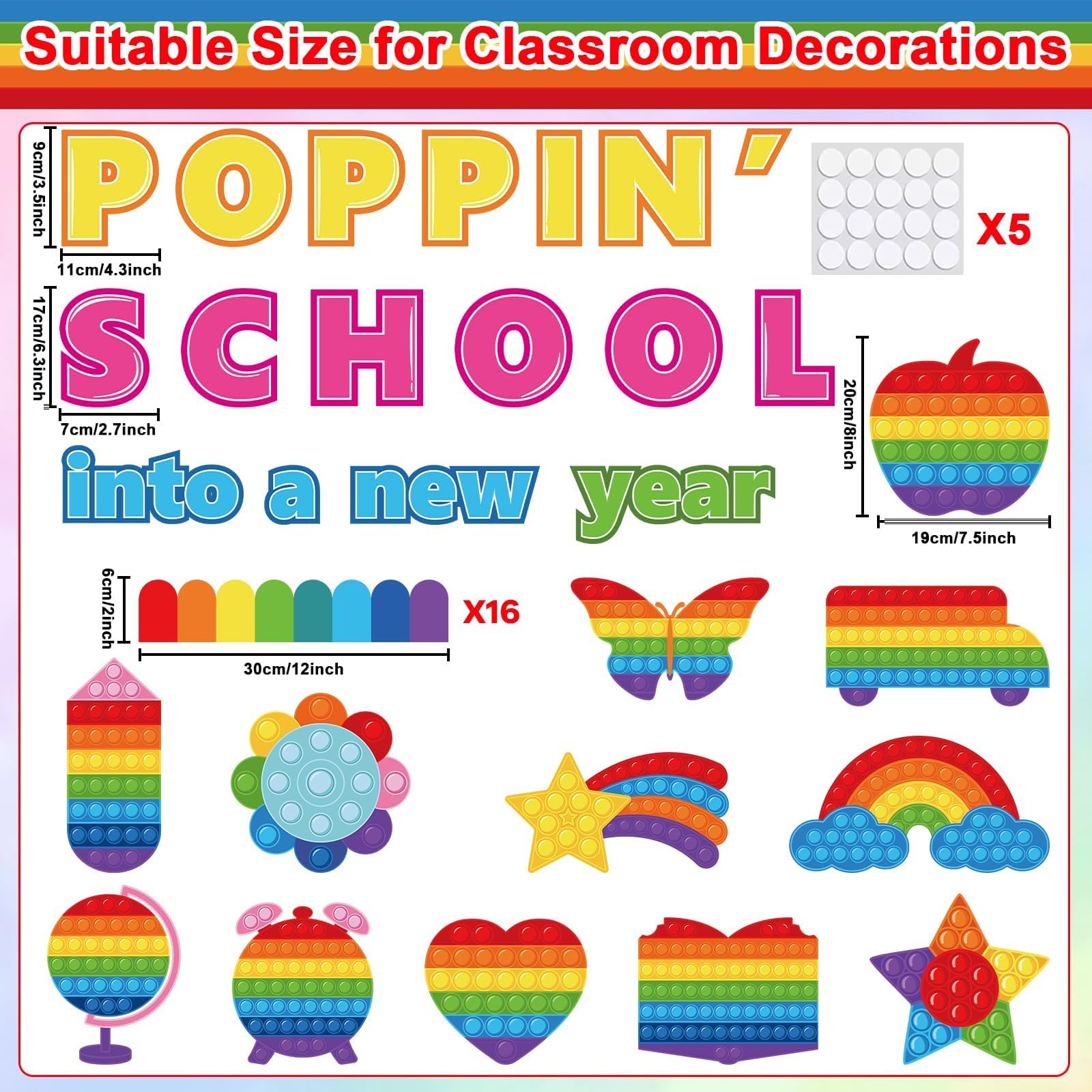 amazon-com-poppin-back-to-school-classroom-bulletin-board-set-pop-fidget-toy-paper-cutouts-first-day-of-school-boarders-decor-classroom-bulletin-board-for-preschool-kindergarten-chalkboard-wall-teacher-supplies for Free Printable Preschool Classroom Decorations Amazon.com : Poppin Back to School Classroom Bulletin Board Set Pop Fidget Toy Paper Cutouts First Day of School Boarders Decor Classroom Bulletin Board for Preschool Kindergarten Chalkboard Wall Teacher Supplies : for Free Printable Preschool Classroom Decorations