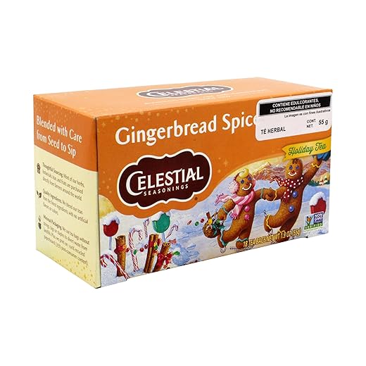 Gingerbread Spice Holiday Herb Tea - 20 bags,(Celestial Seasonings)