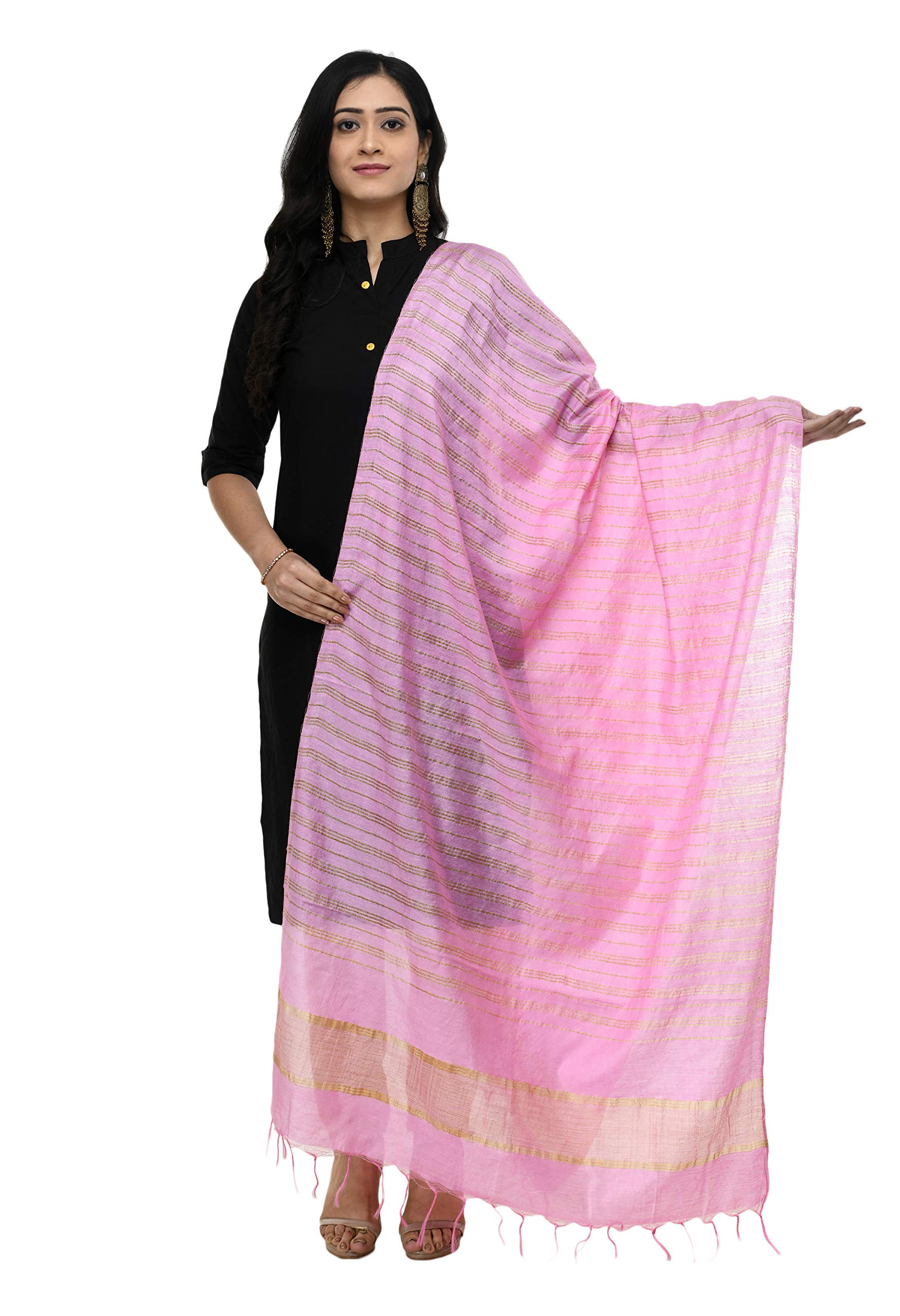 a r silk Women's Self Design Cotton Dupatta (ARS0496_Baby Pink_Free Size)-picture-41