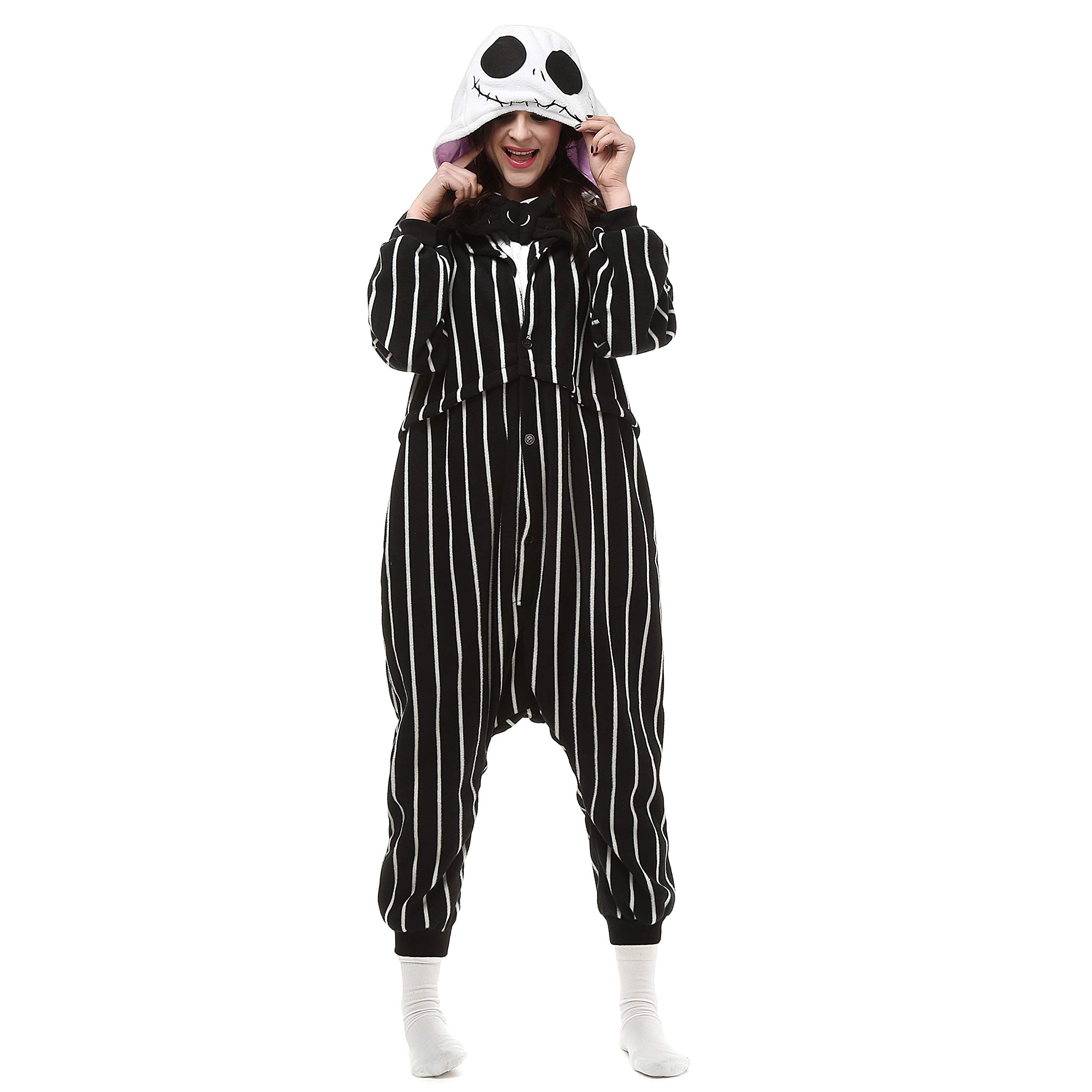 Pijamas Enteros Cosplay Adulto Ropa de Dormir Hombre Camisones Disfraces Carnaval Ropa Pijamas de Una Pieza Mujer