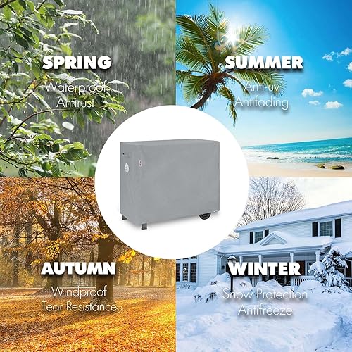 Miniatura 6 de Funda para parrilla de barbacoa, 47 pulgadas, resistente al agua, cubiertas para parrilla de gas para parrilla superior plana, cubierta