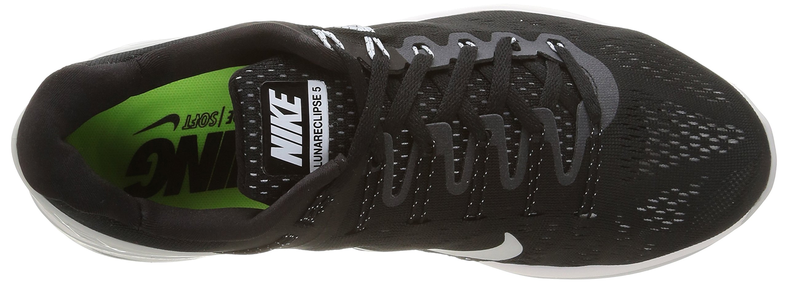 Nike Mens Lunar Eclipse Running Shoes Black White Pure