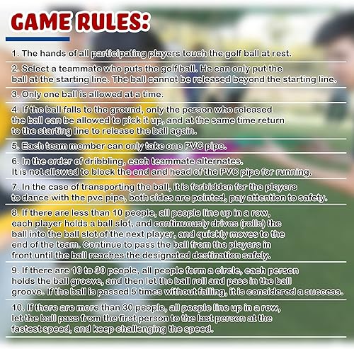 Miniatura 4 de Juegos de actividades de formación de equipos, trabajo en grupo, actividades de ejercicio con medias tubos, pelotas de golf, bolsas de