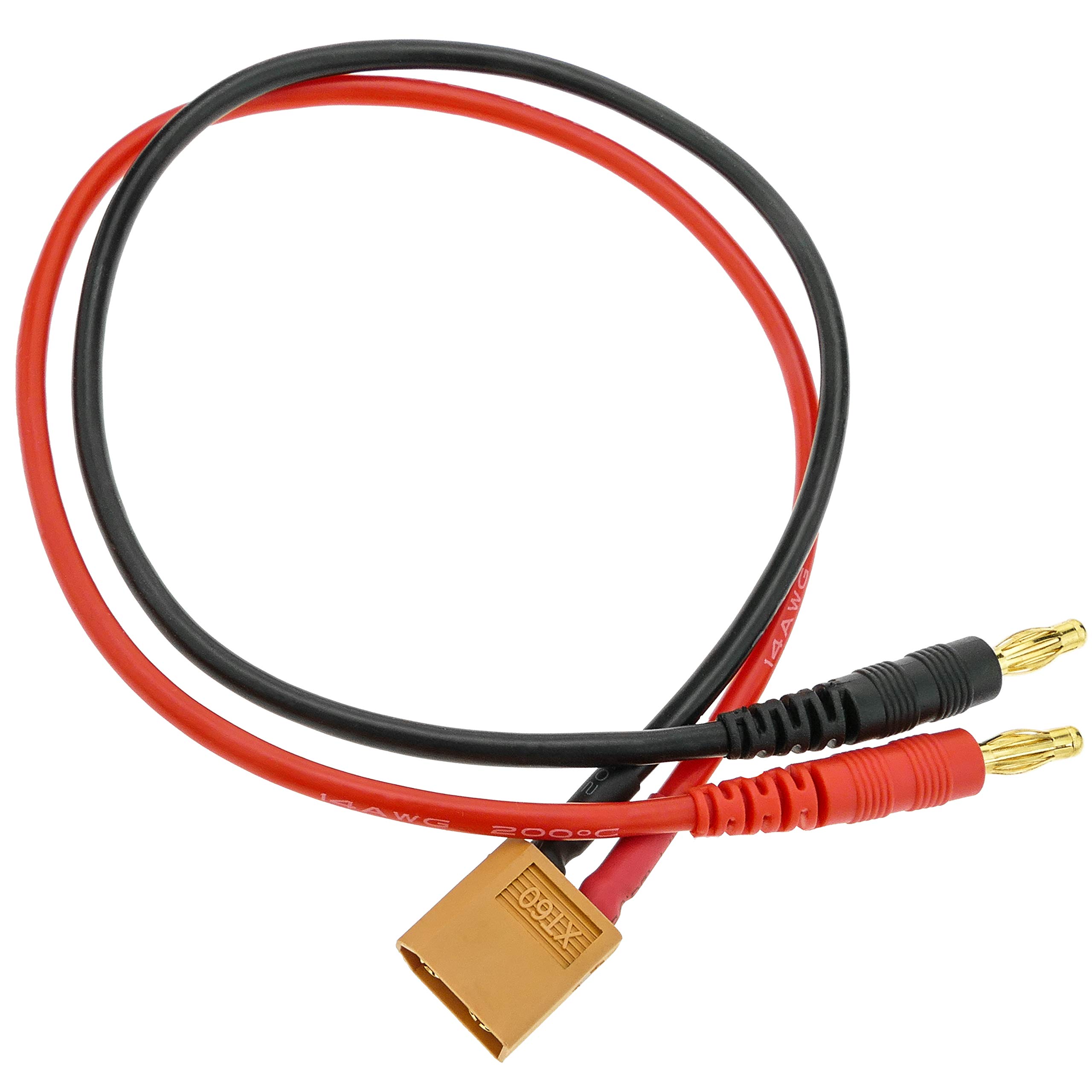 Cavo Ricarica Modellini Adattatore Cavo XT60 Femmina A Connettori HXT 4mm - Per Batterie LiPo, ESC E Caricabatterie Connettore Silicone 60a 12awg - Foto 5