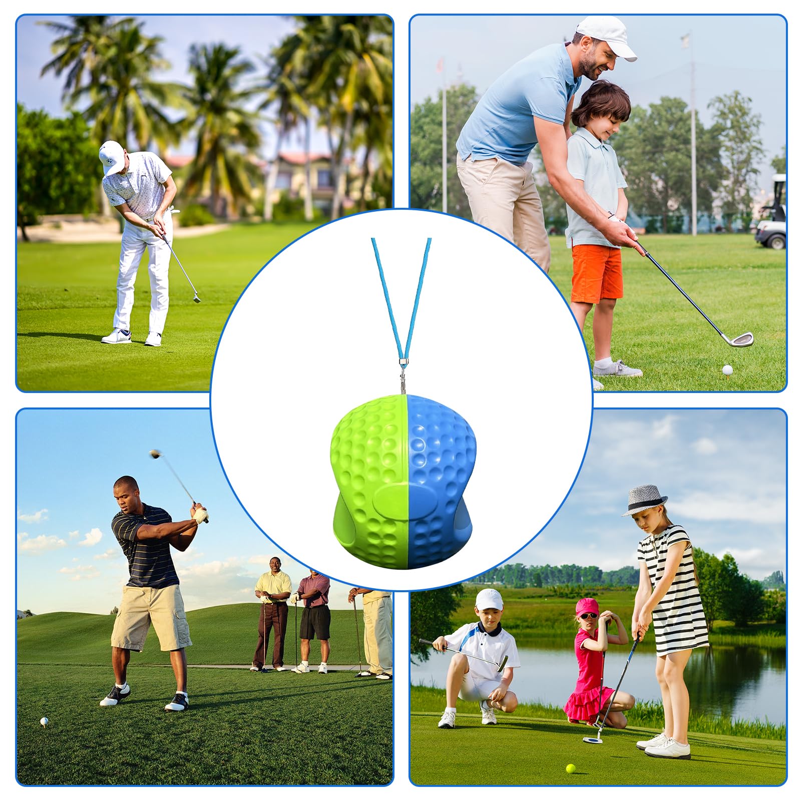 Allenatore di Swing da Golf, Attrezzi per Allenamento Golf, Pallina per Swing