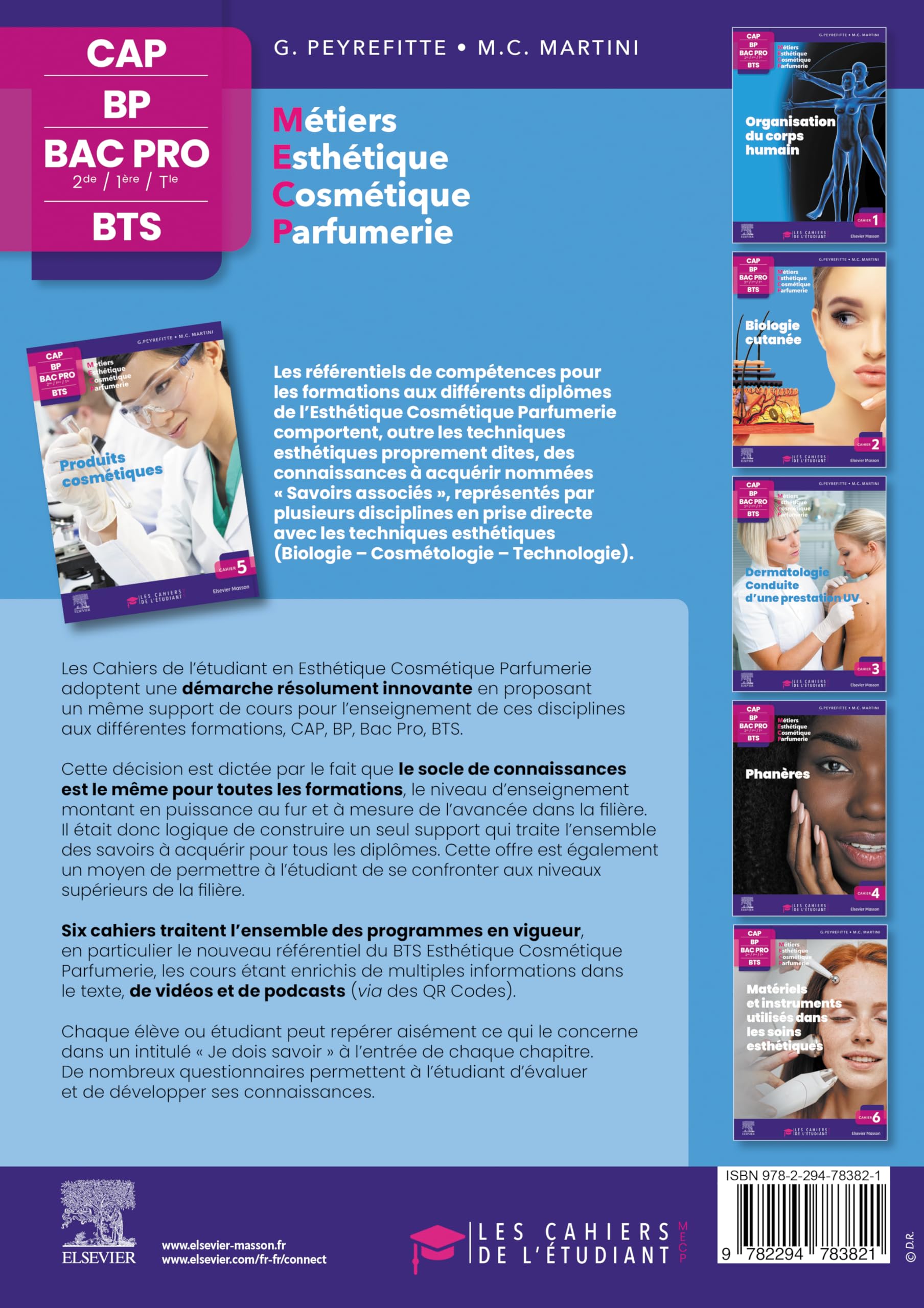 Cahier 5. Produits cosmétiques: Les cahiers de l'étudiant - CAP BP Bac Pro BTS