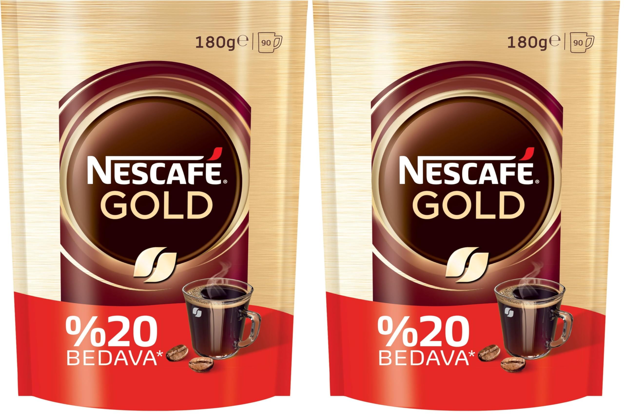 NESCAFÉ Gold Ekonomik Paket 180 gr (2 paketi)