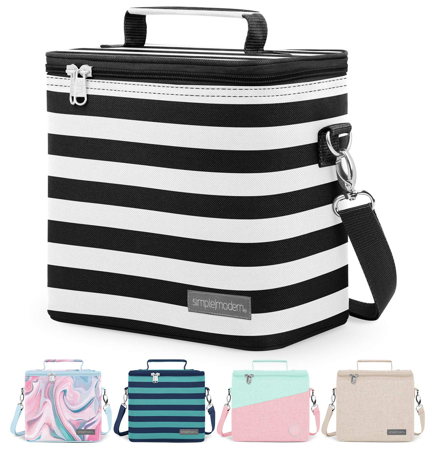 Simple Modern Lunch Box for Women & Men | Large Reusable Insulated Lunch Cooler Tote Bag | Spacious Container for Adult, Work, Travel, and School | Blakely Collection | 4 Liter | Tuxedo