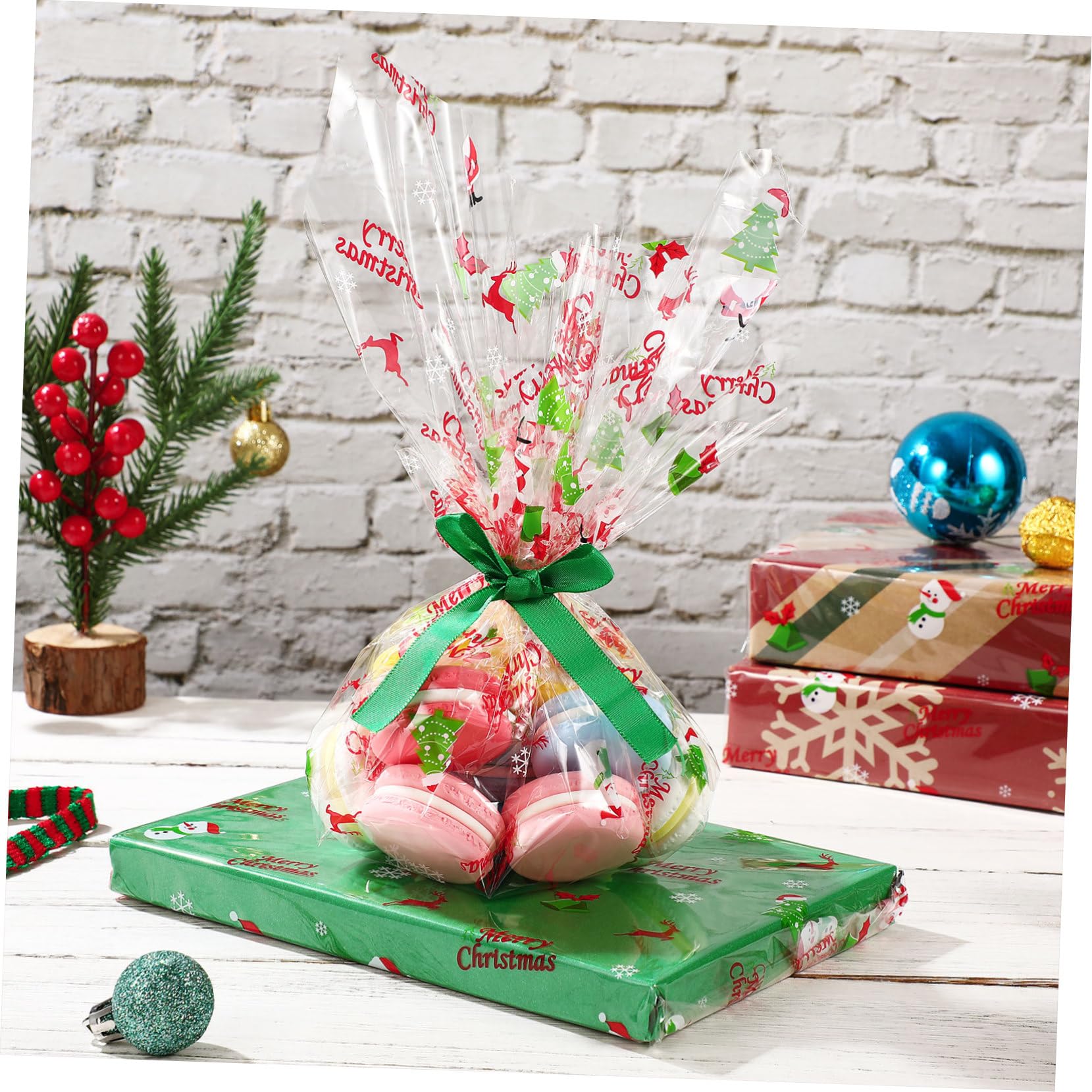 Toddmomy Christmas Cellophane Wrap Roll Snowflake Florist Paper Wrapper 3 Mil Thick Crystal Clear Wrapping Paper For Flowers Food Arts& Crafts (3000x86cm - View #7