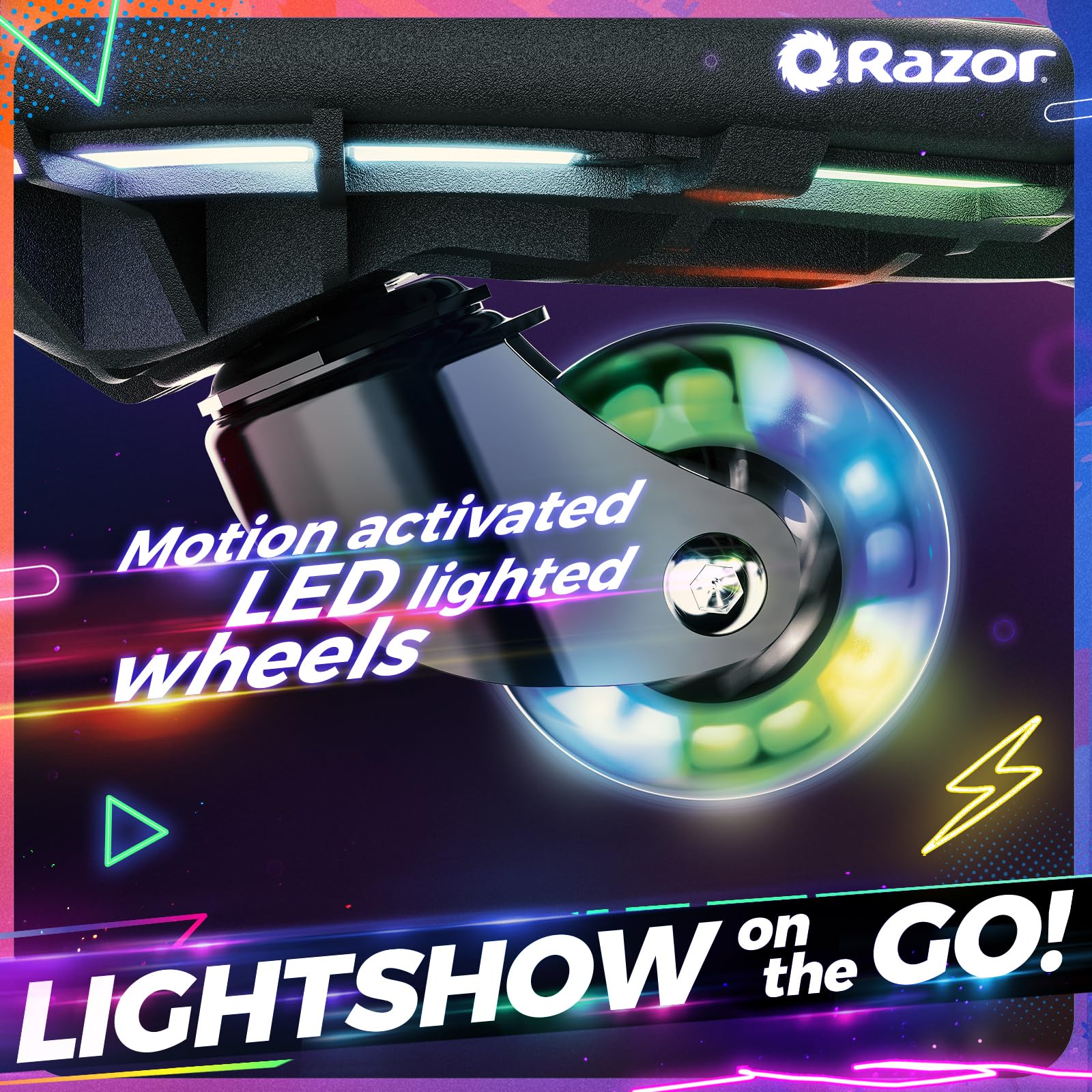 Razor Ripster Lightshow Waveboard Noir