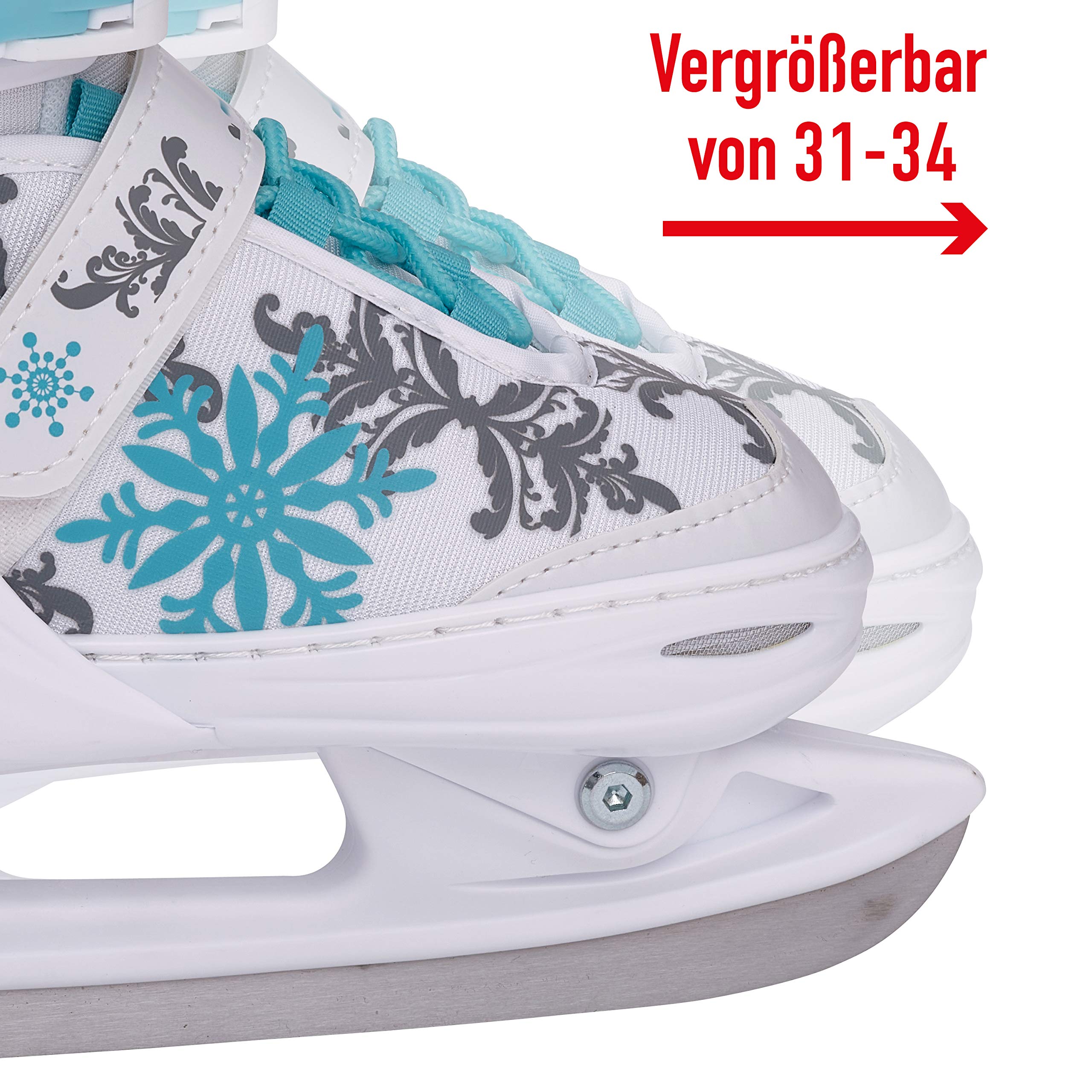Apollo Ice Skates X Pro | Pattini regolabili per donne, bambini e ragazzi | eleganti scarpe da pattinaggio su ghiaccio da donna, 3 taglie (da 31 a 42) | Pattini da ghiaccio per bambini