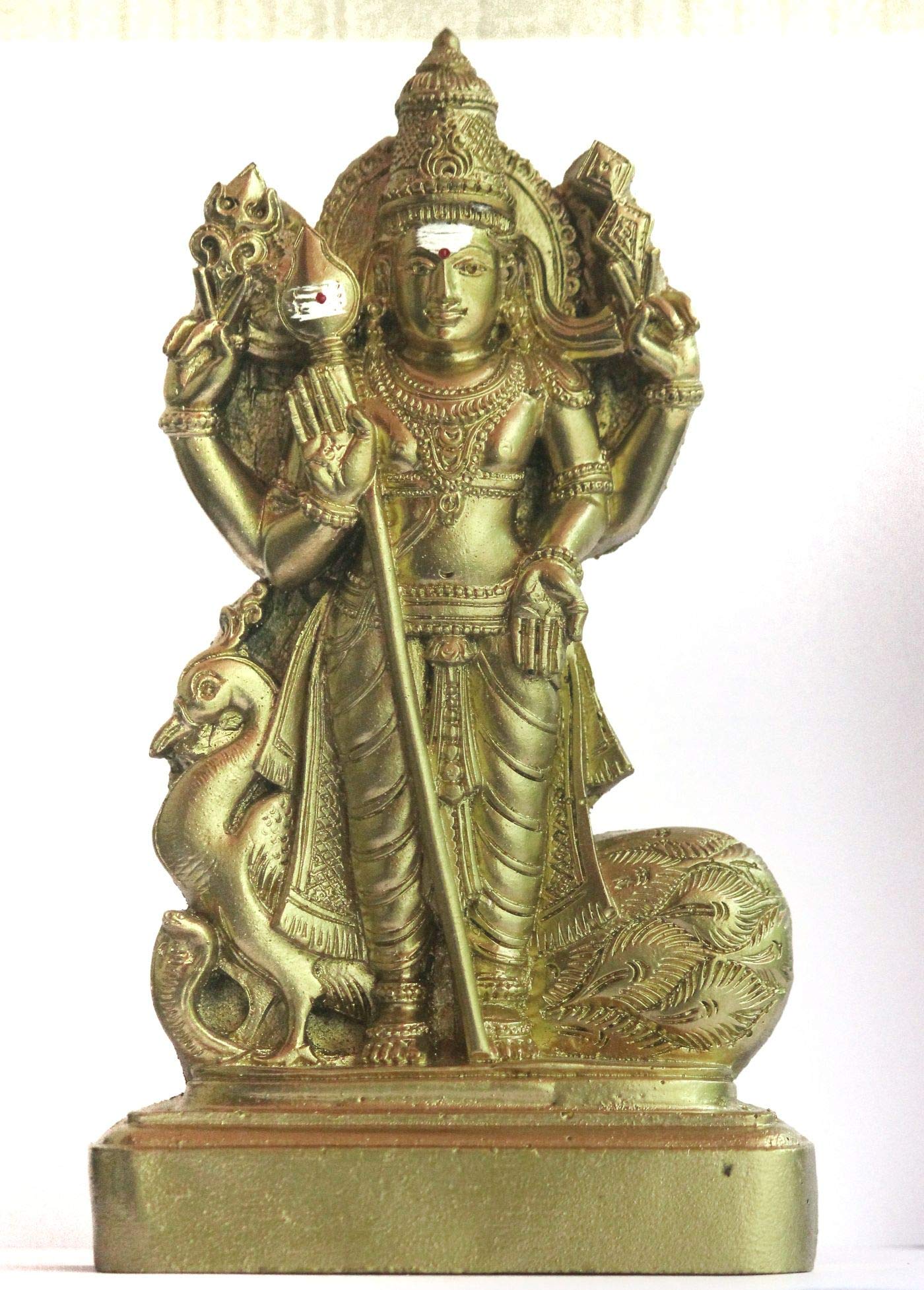 Buy Brahma Crafts Polymarble Murugan Statue with Vel, 20 cm Height