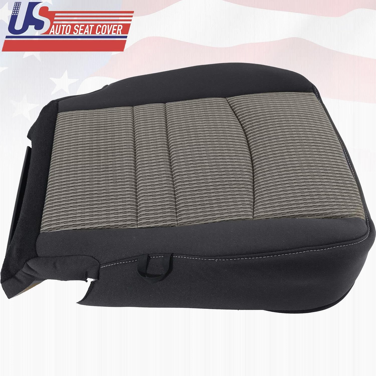 2009 2010 for Dodge Ram 1500 2500 SLT Driver Side Bottom Cloth Seat Cover 2tone Gray